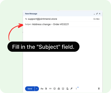 Fill in the Subject line